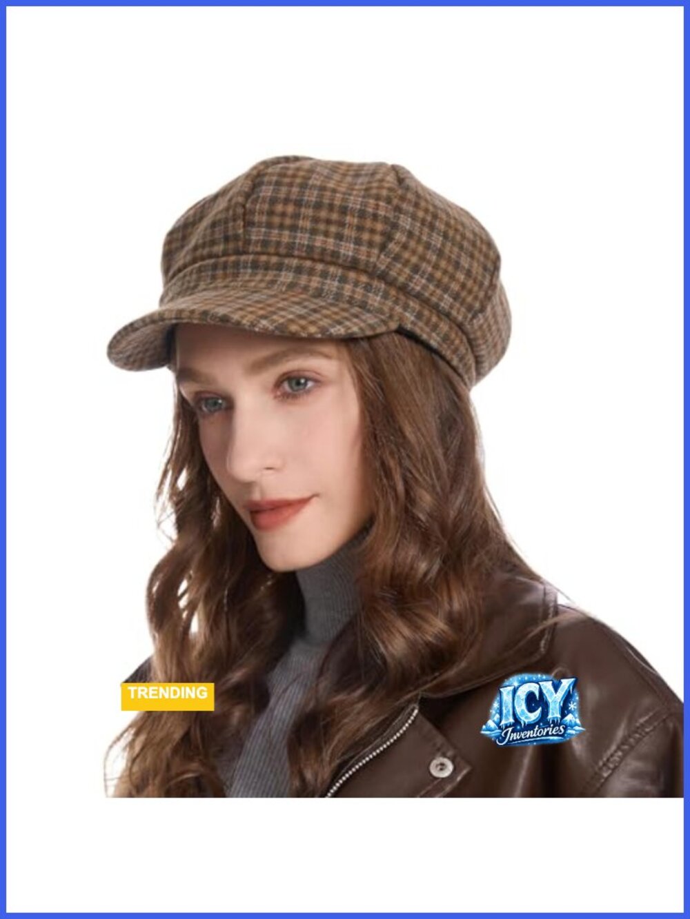 Women's Classic Newsboy Cap 8 Panel Gatsby Cabbie Paperboy Hat